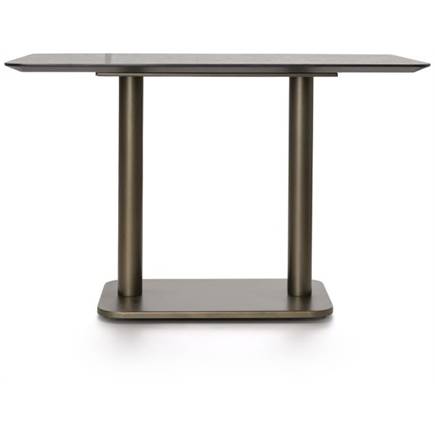 Coco Maison Brest bistrotafel stone anthracite 120x75cm Goud
